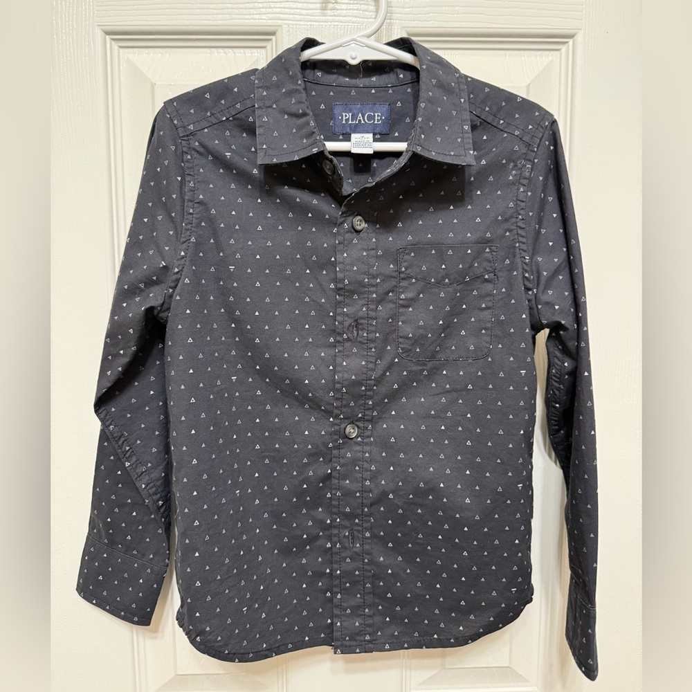 Children’s Place Black and White Patterned Shirt